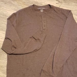 Brown Saddlebred Long Sleeve Shirt Sz. L B5